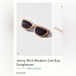 New Jenny Bird The Cateye Matte Camel JBE204-CAM Women's Sunglasses